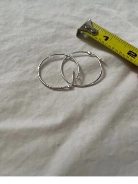 Silver hoops